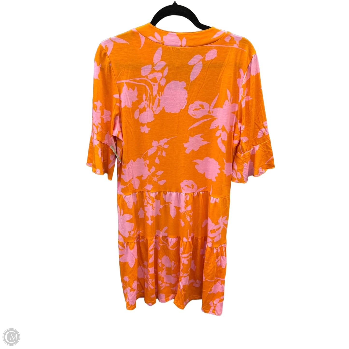 Dress Casual Short By Clothes Mentor In Orange & Pink, Size: M