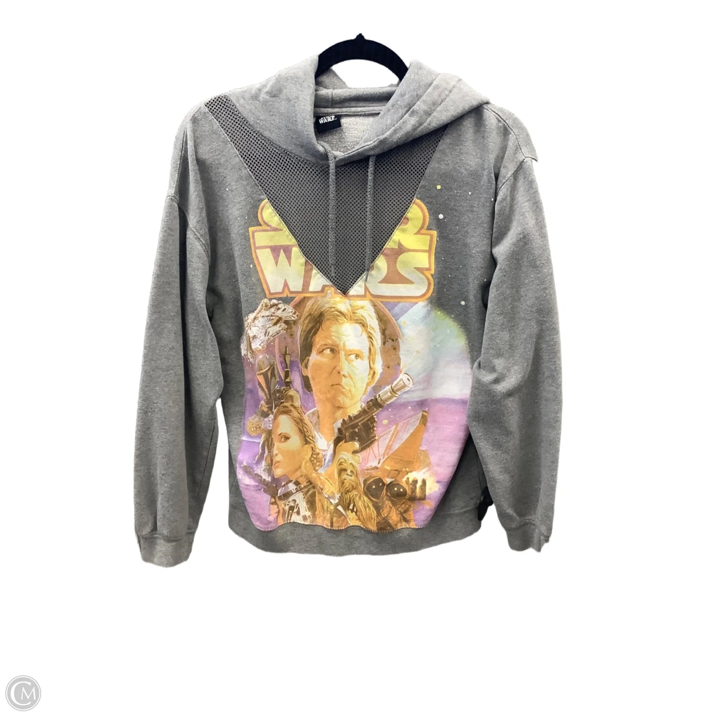 Sweatshirt Hoodie By Cme In Grey, Size: M