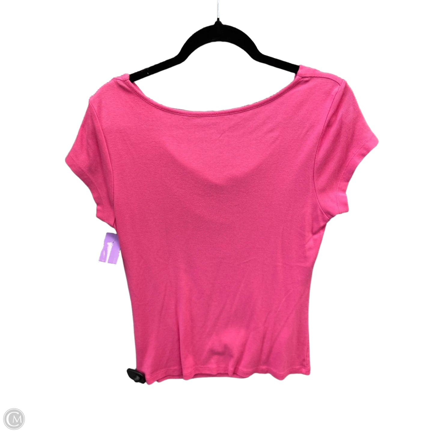 Top Short Sleeve By Philosophy In Pink, Size: L