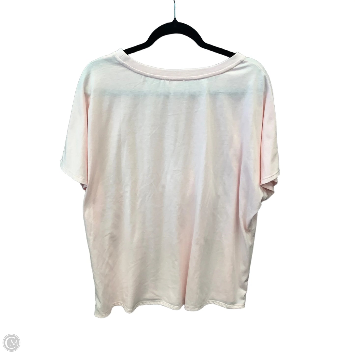 Top Short Sleeve By Bibi In Pink, Size: Xl