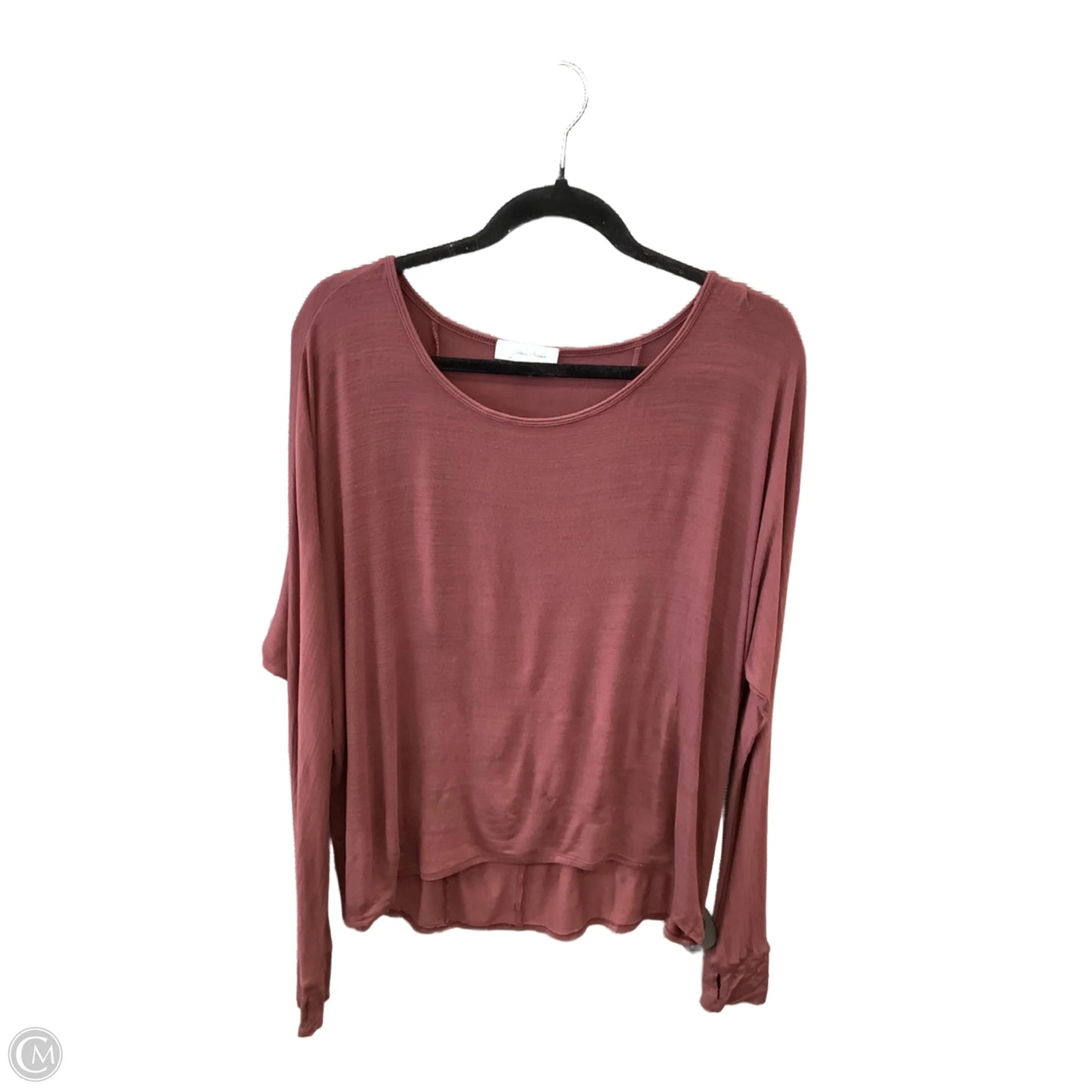 Top Long Sleeve By Grace In Brown, Size: S