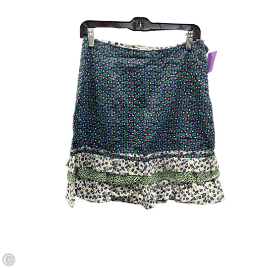 Skirt Mini & Short By Clothes Mentor In Blue & Green, Size: 4