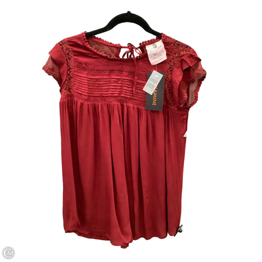 Top Short Sleeve By Clothes Mentor In Red, Size: S