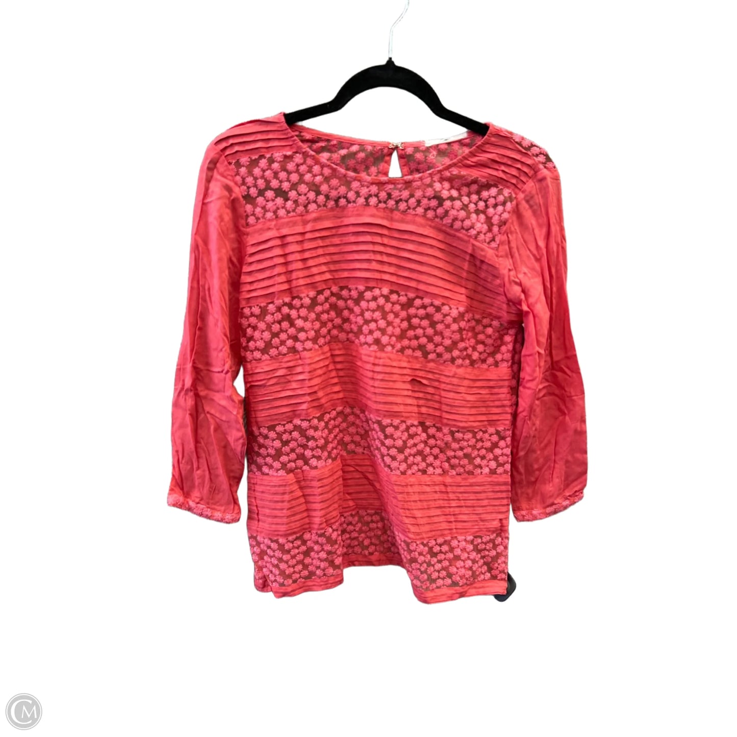 Top Long Sleeve By Clothes Mentor In Coral, Size: S