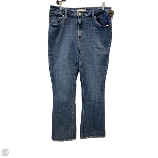 Jeans Boot Cut By Levis In Blue Denim, Size: 14