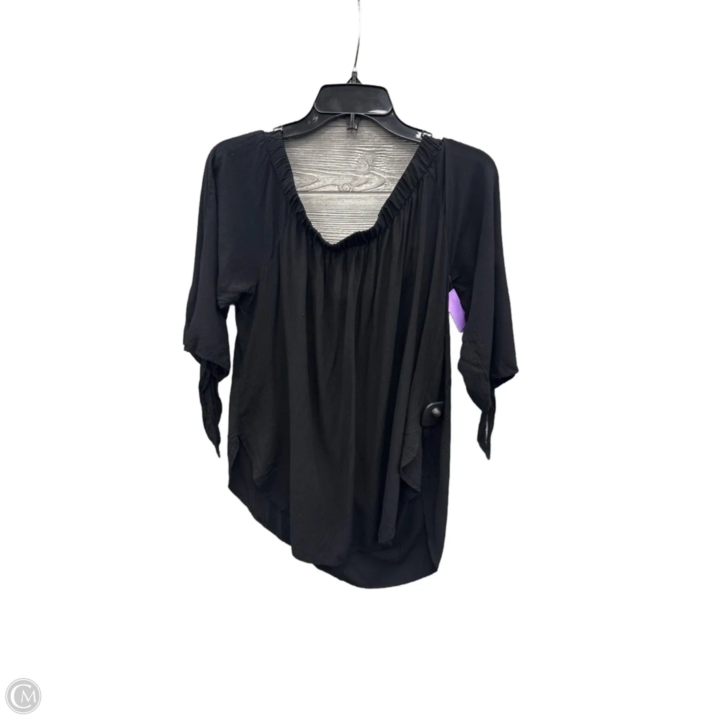 Top Short Sleeve By Cme In Black, Size: Xl