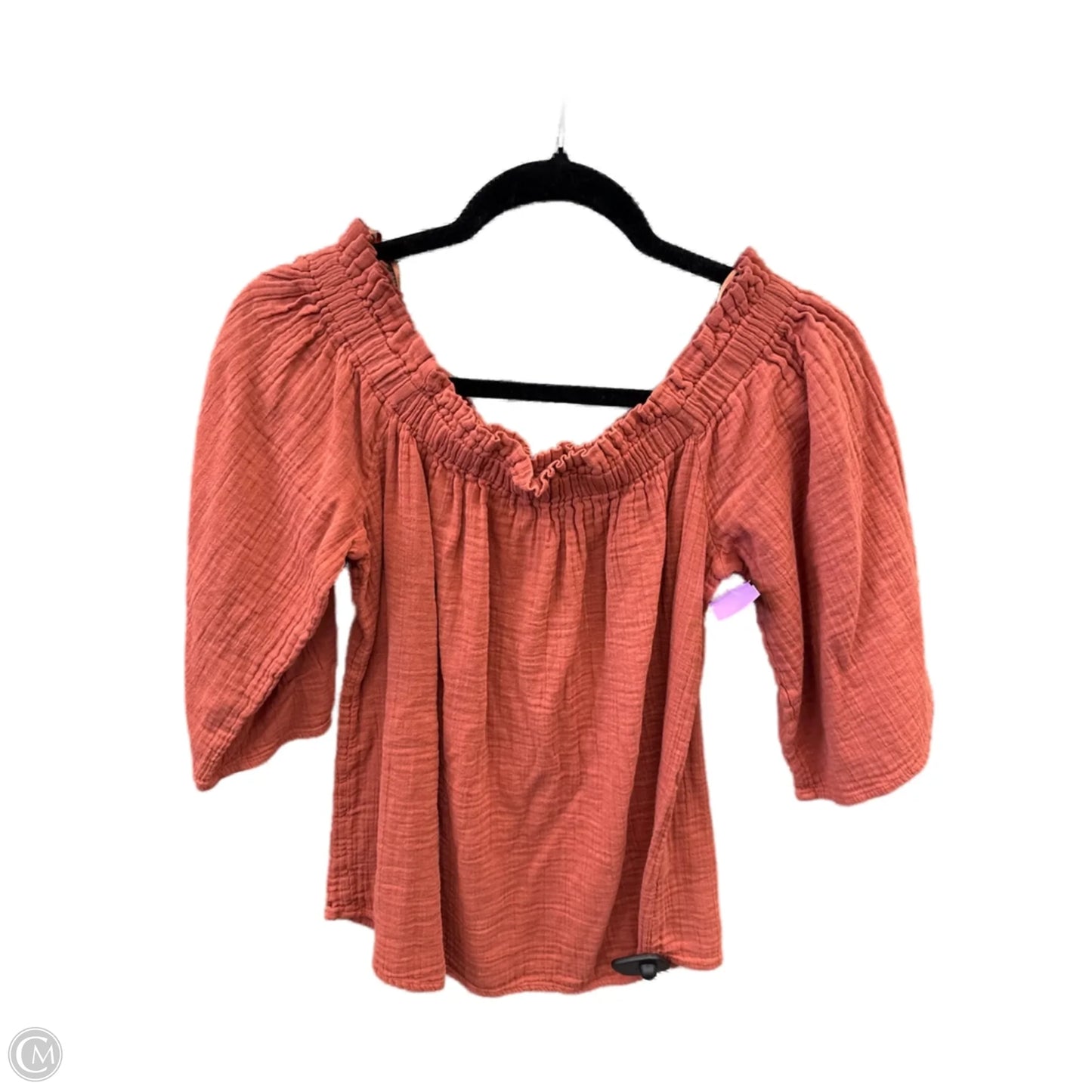 Top Short Sleeve By Maurices In Orange, Size: M