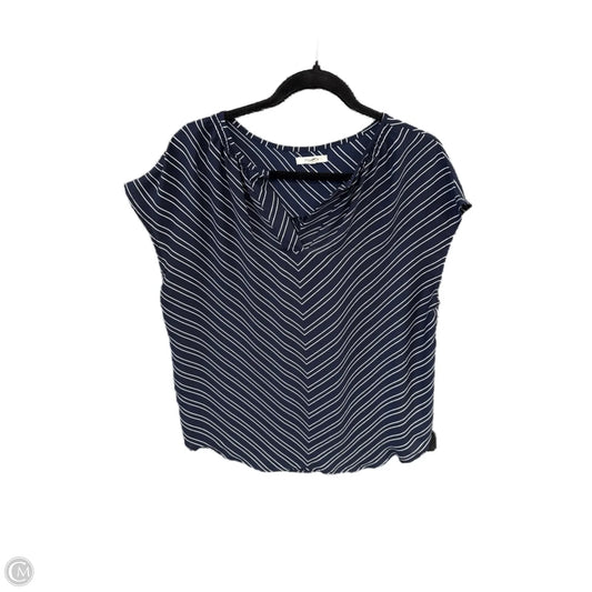 Blouse Sleeveless By Maurices In Navy, Size: M