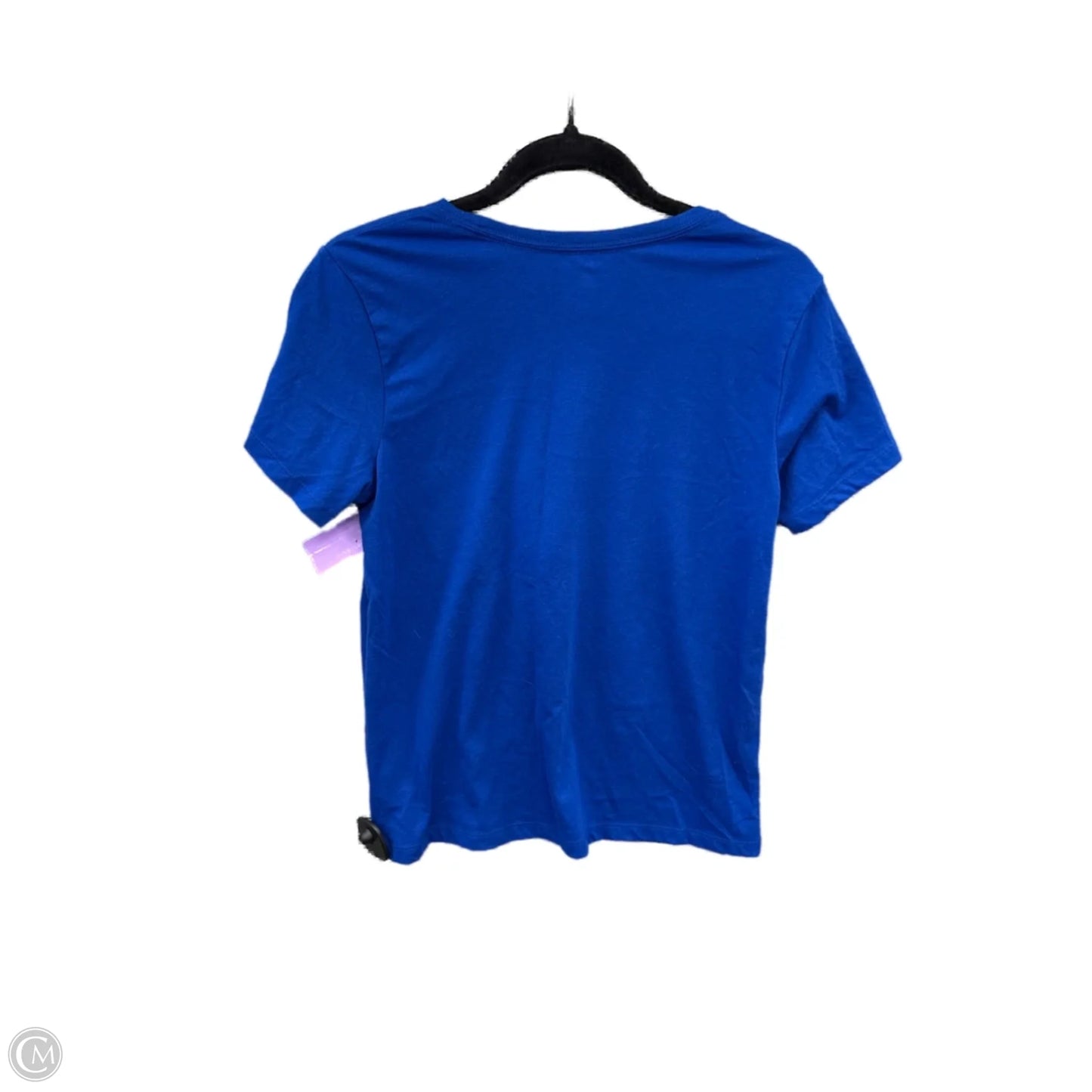 Top Short Sleeve By Cme In Blue, Size: M