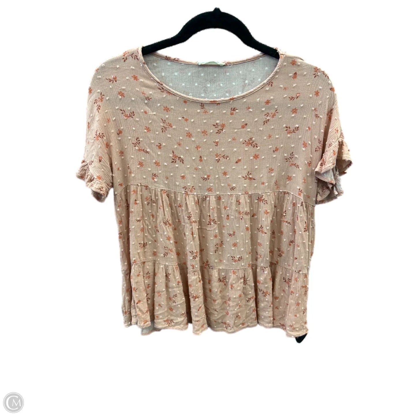 Top Short Sleeve By Clothes Mentor In Orange, Size: S