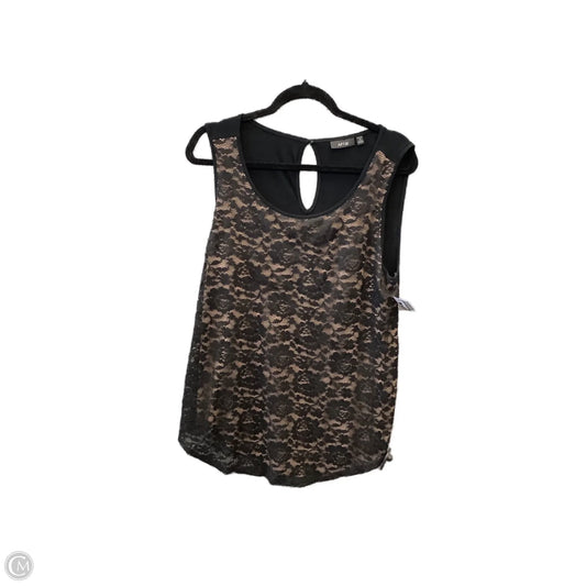 Top Sleeveless By Apt 9 In Black, Size: Xxl