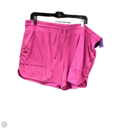 Athletic Shorts By Athletic Works In Pink, Size: 3x
