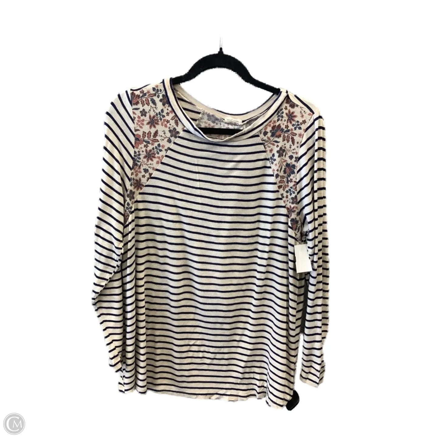Top Long Sleeve By Lovely Melody In Tan, Size: L
