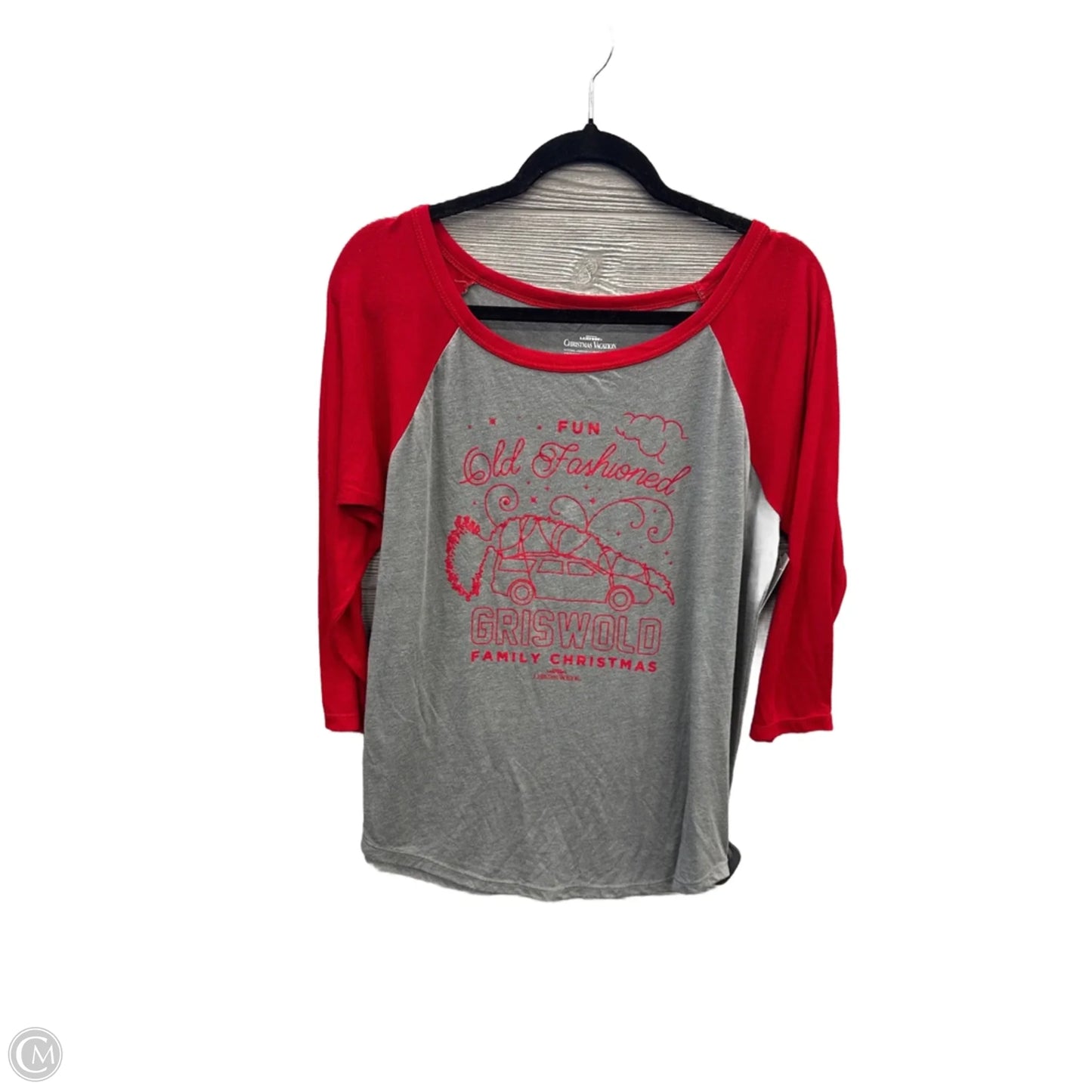 Top Long Sleeve By Clothes Mentor In Grey & Red, Size: Xl