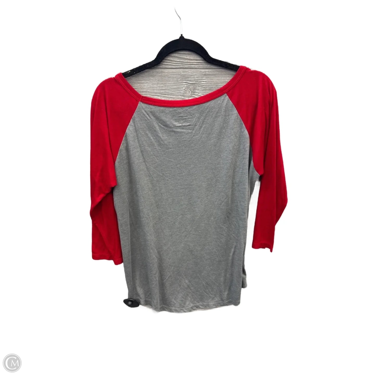 Top Long Sleeve By Clothes Mentor In Grey & Red, Size: Xl