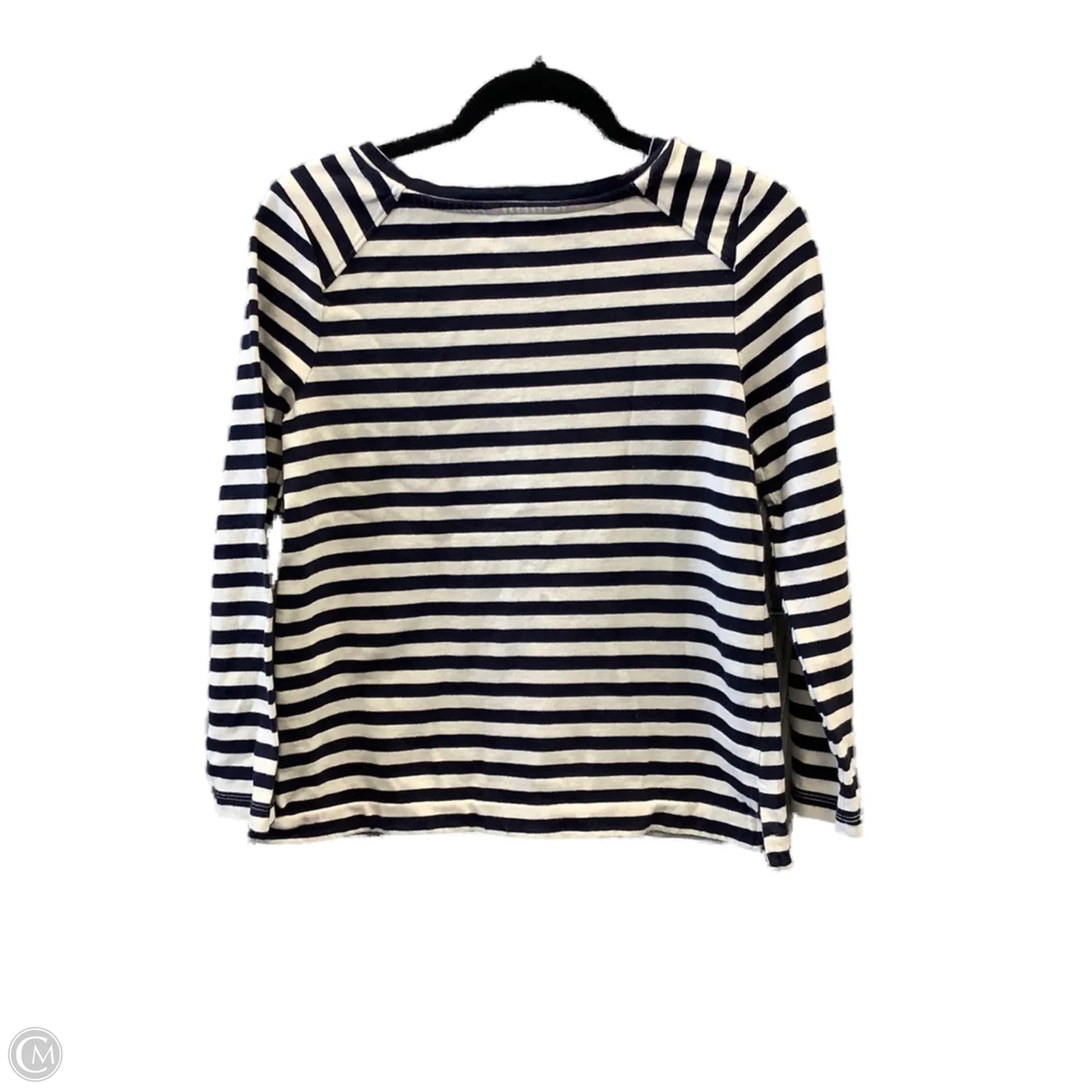 Top Long Sleeve By Banana Republic In Striped Pattern, Size: S