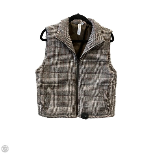 Vest Puffer & Quilted By Grace In Brown, Size: M
