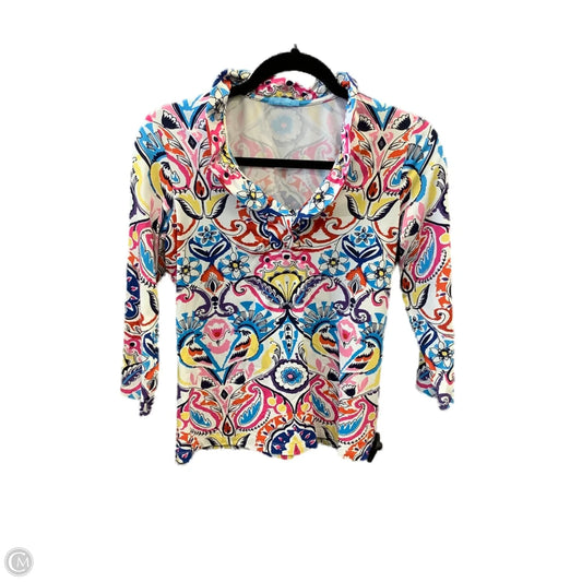 Top Long Sleeve By J Mclaughlin In Multi-colored, Size: S