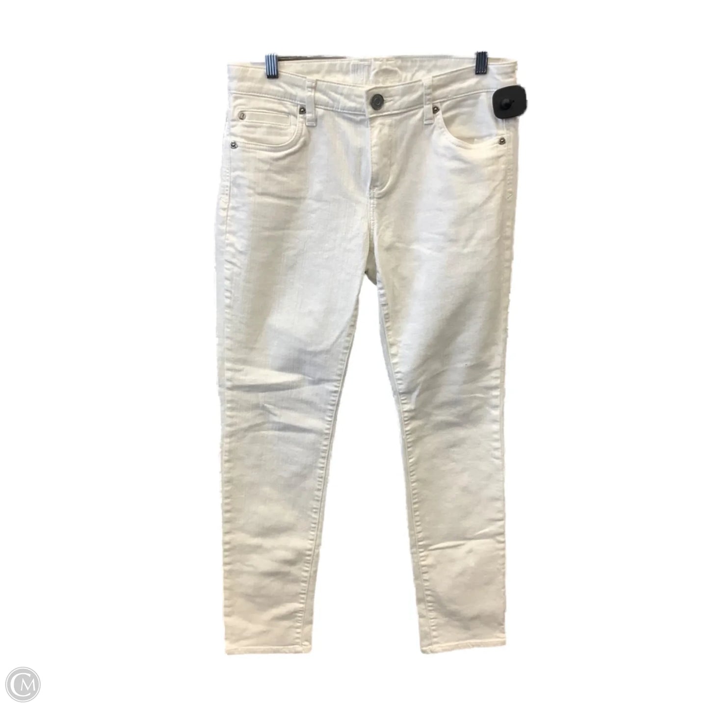 Jeans Skinny By Kut In White Denim, Size: 8