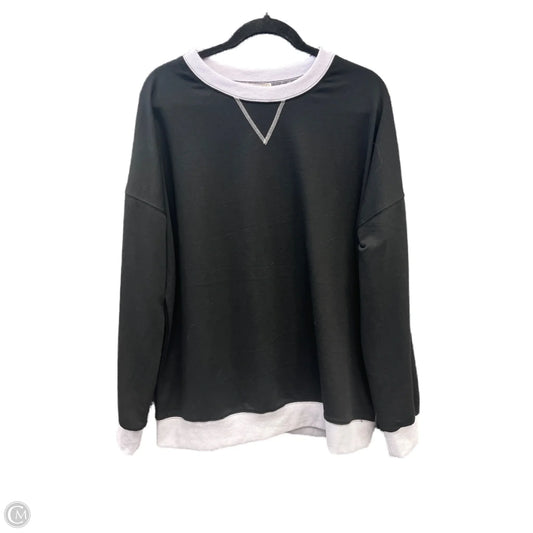 Top Long Sleeve By Clothes Mentor In Black, Size: L