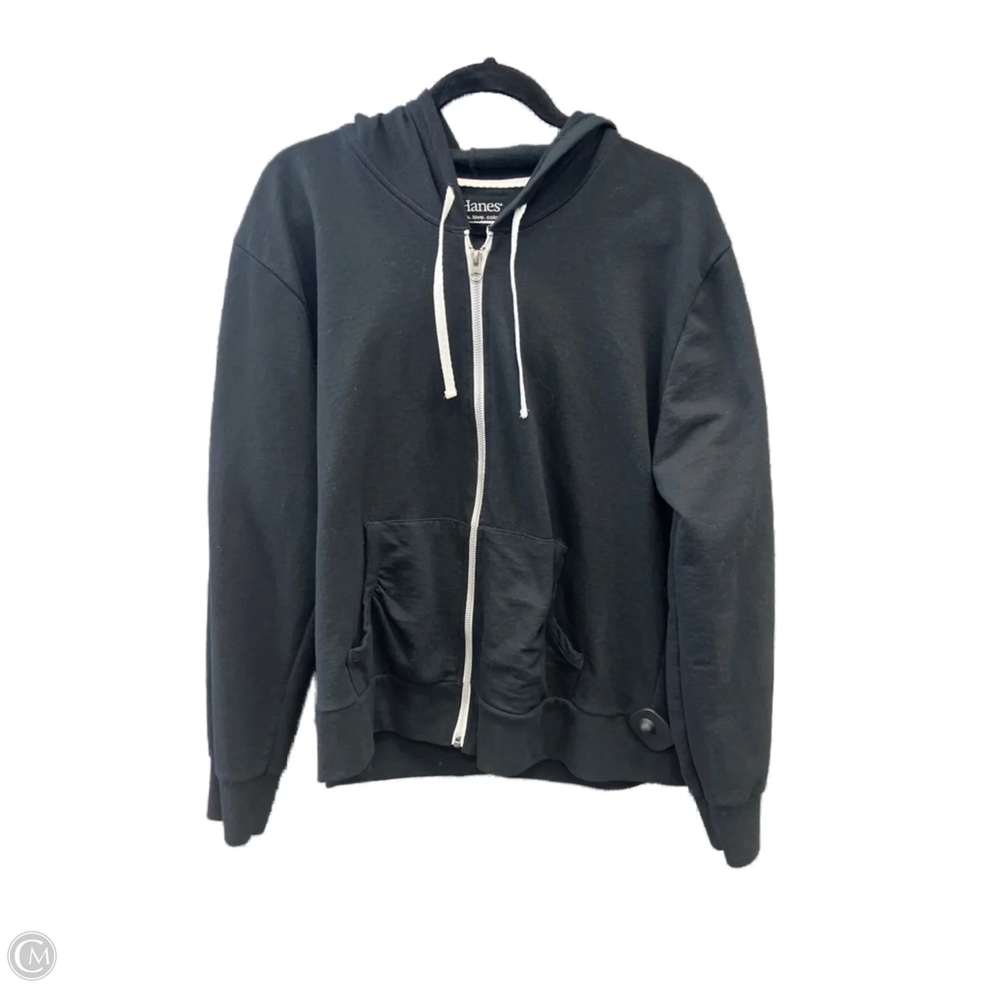 Sweatshirt Hoodie By Hanes In Black, Size: Xl