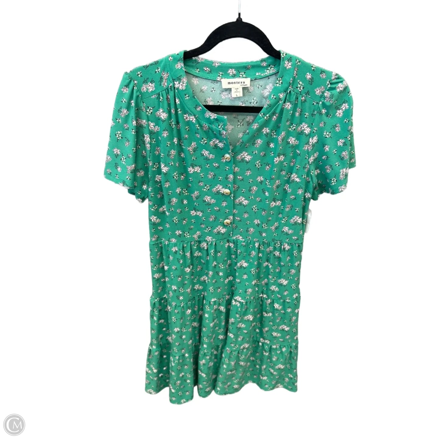 Dress Casual Short By Monteau In Green, Size: L