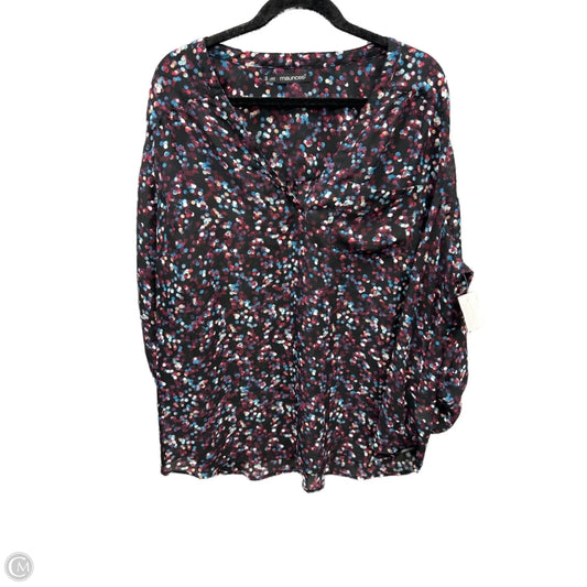 Top Long Sleeve By Maurices In Black, Size: 3x