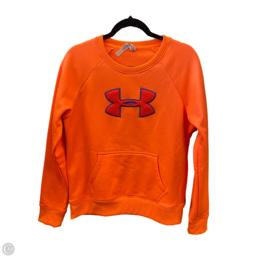 Athletic Sweatshirt Crewneck By Under Armour In Orange, Size: L
