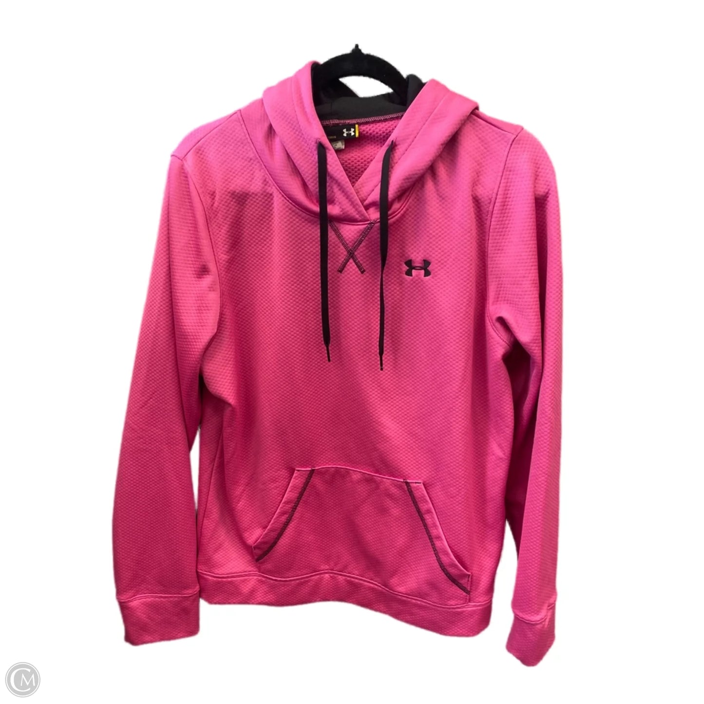 Athletic Sweatshirt Hoodie By Under Armour In Pink, Size: L
