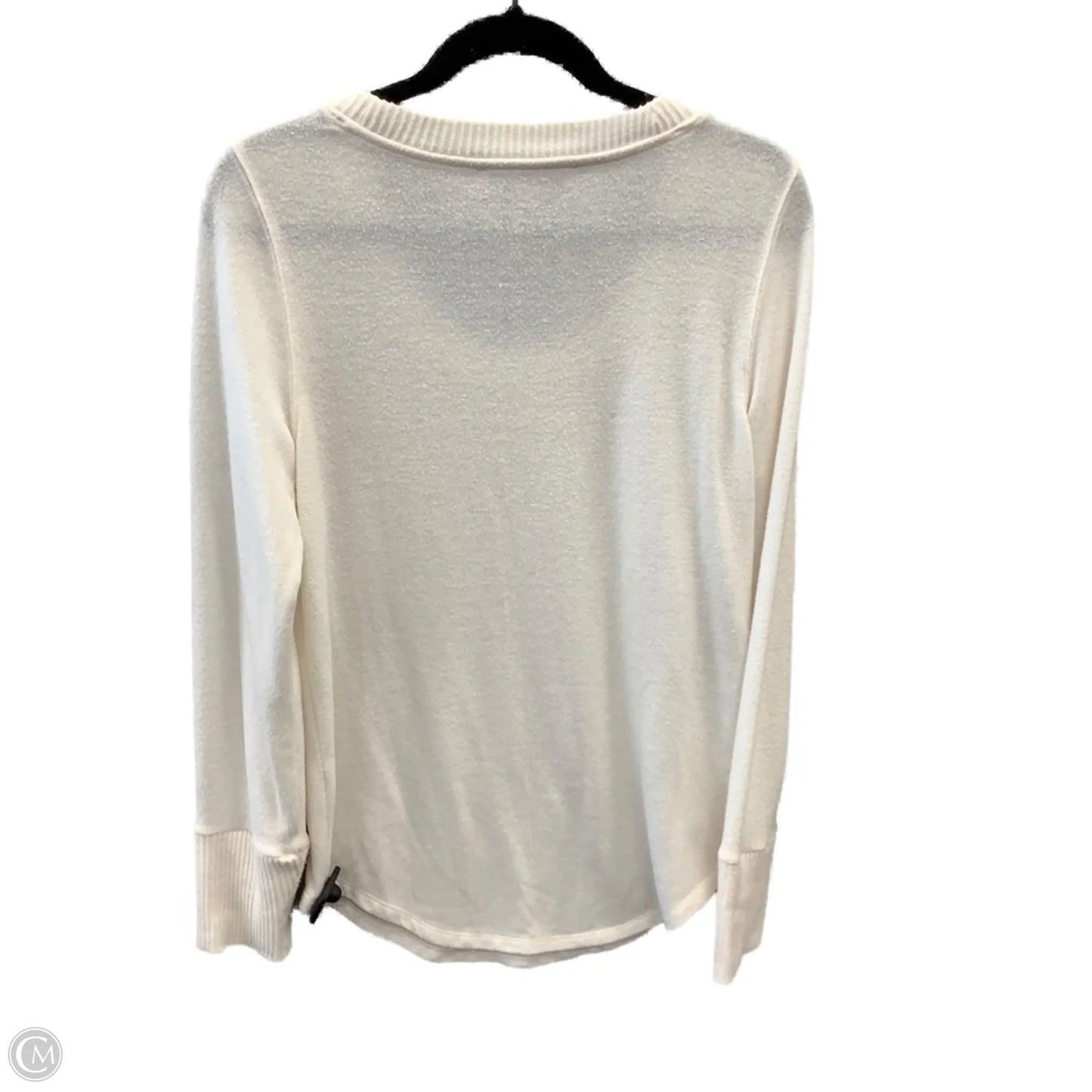 Top Long Sleeve By Loft In White, Size: M