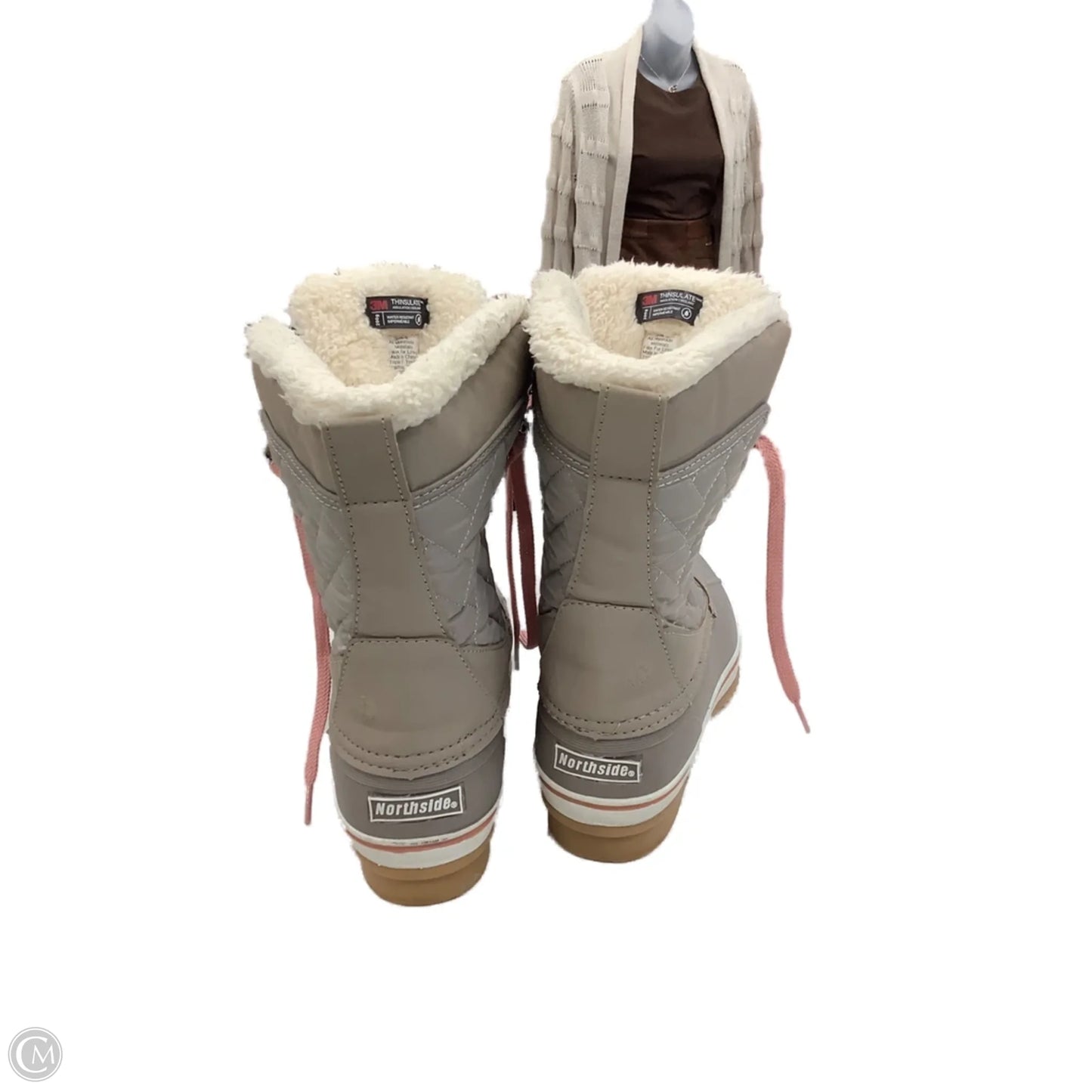 Boots Snow By Clothes Mentor In Grey, Size: 9
