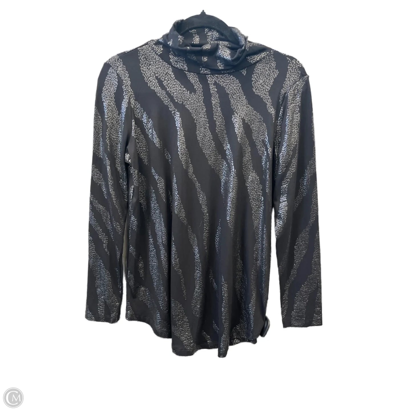 Top Long Sleeve By Jm Collections In Black, Size: S