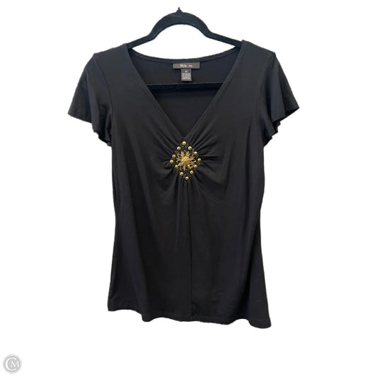 Top Short Sleeve By Style And Company In Black, Size: M