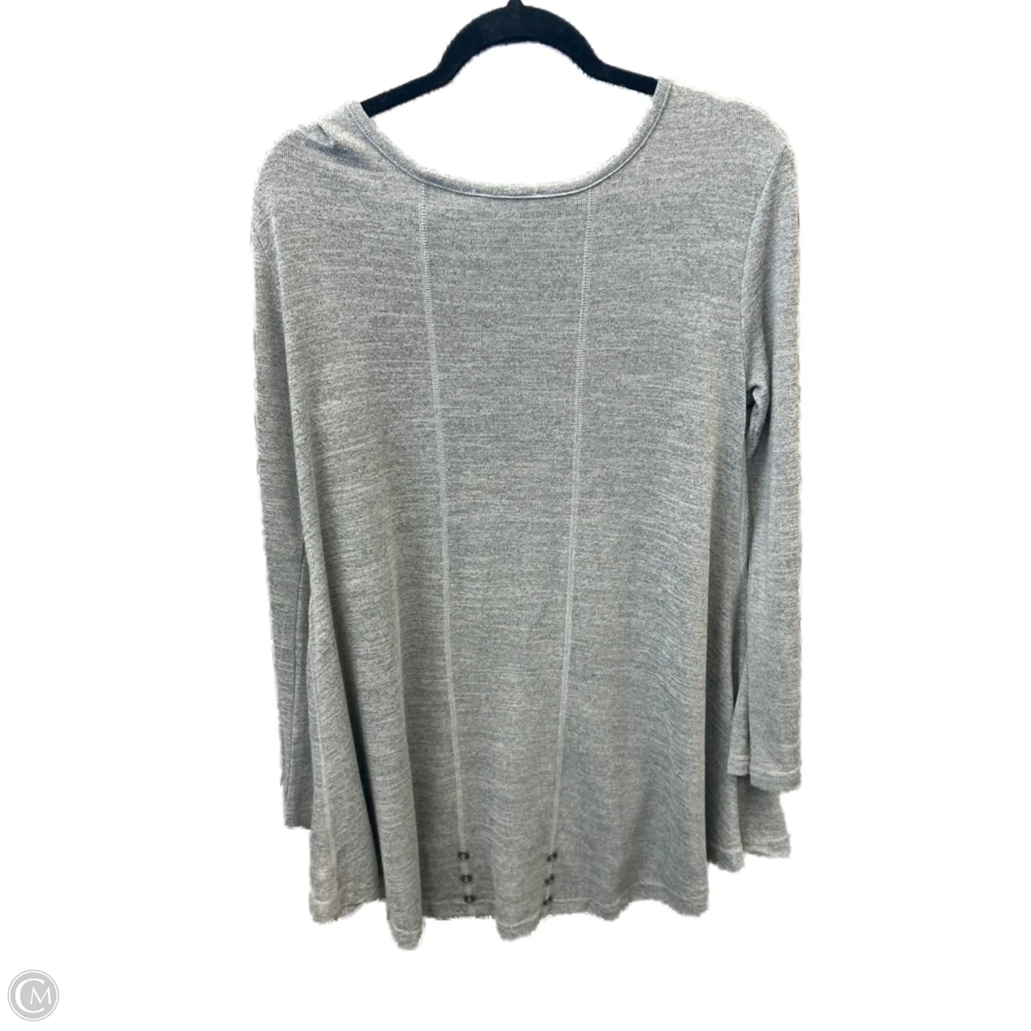 Tunic Long Sleeve By Simply Noelle In Grey, Size: M