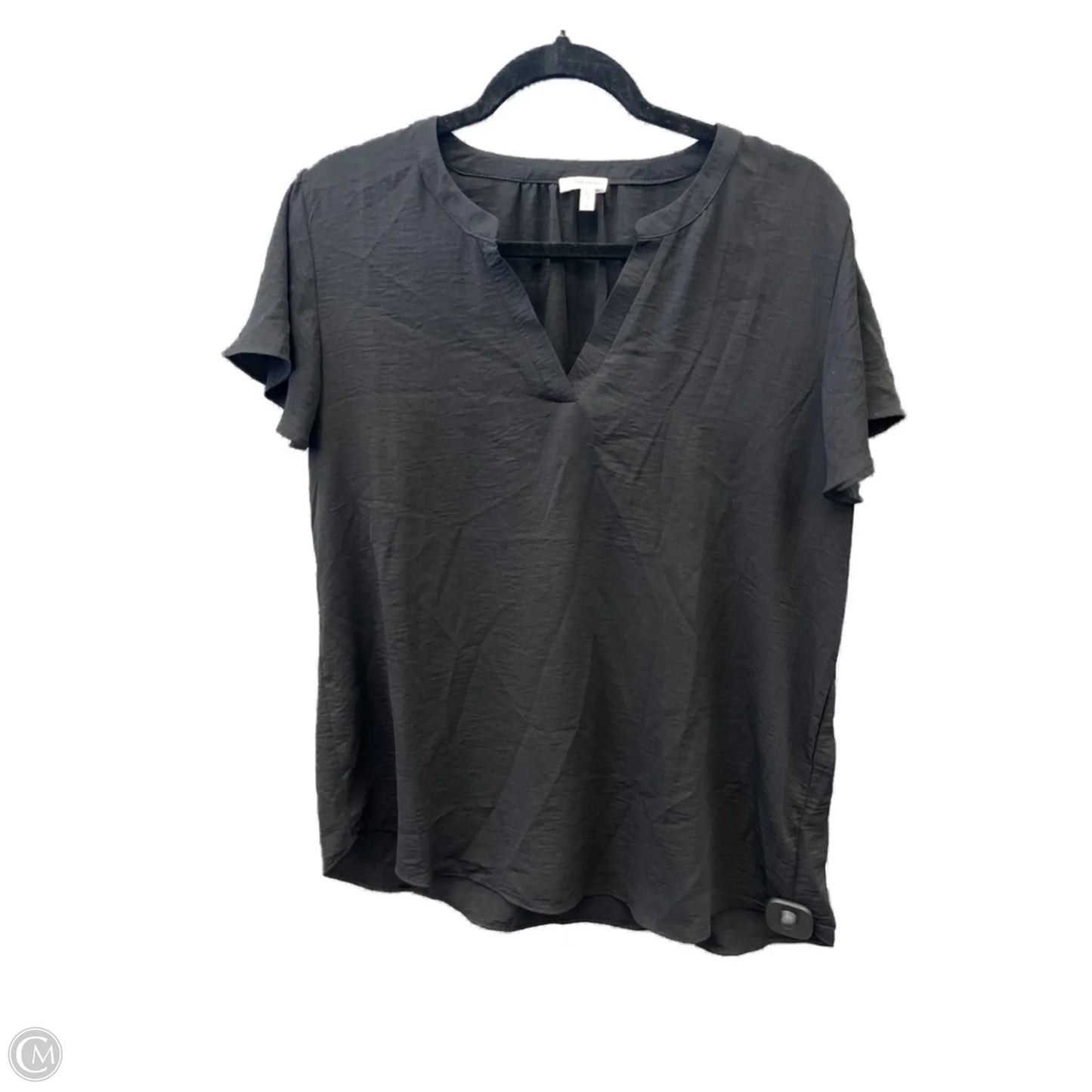 Blouse Short Sleeve By Maurices In Black, Size: L