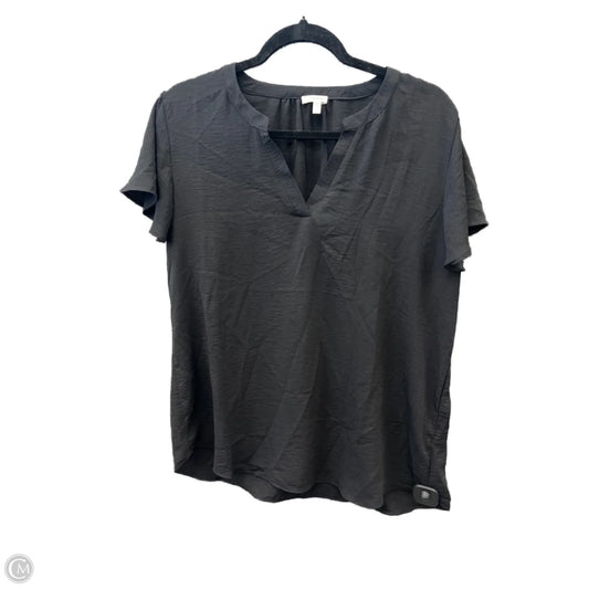 Blouse Short Sleeve By Maurices In Black, Size: L