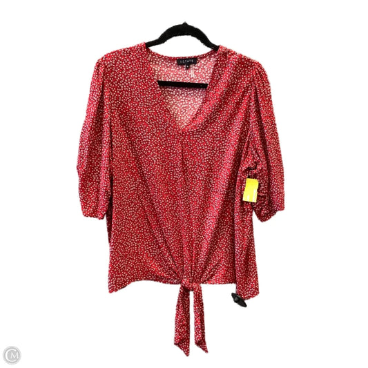 Top Short Sleeve By 1.state In Red, Size: 1x