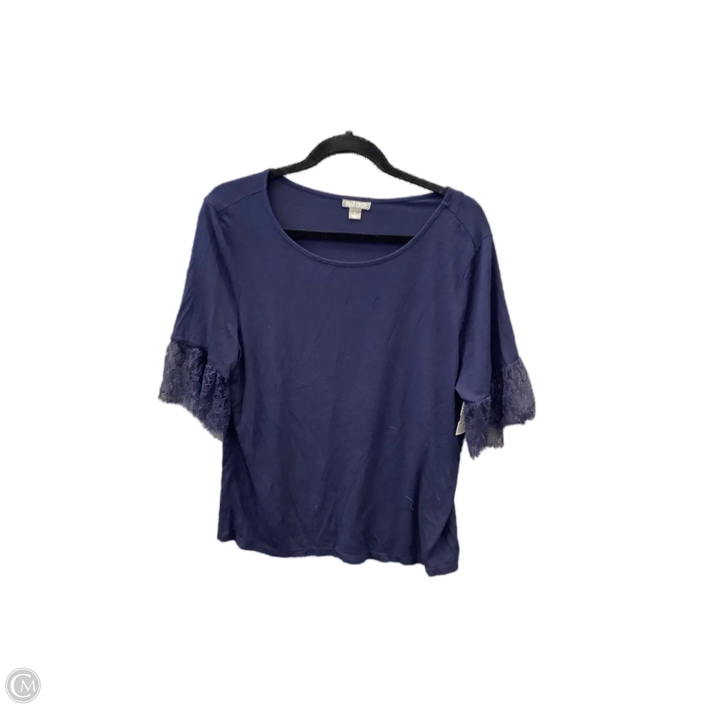 Top Short Sleeve By Falls Creek In Navy, Size: L