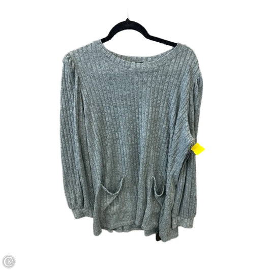 Top Long Sleeve By Clothes Mentor In Blue, Size: Xxl