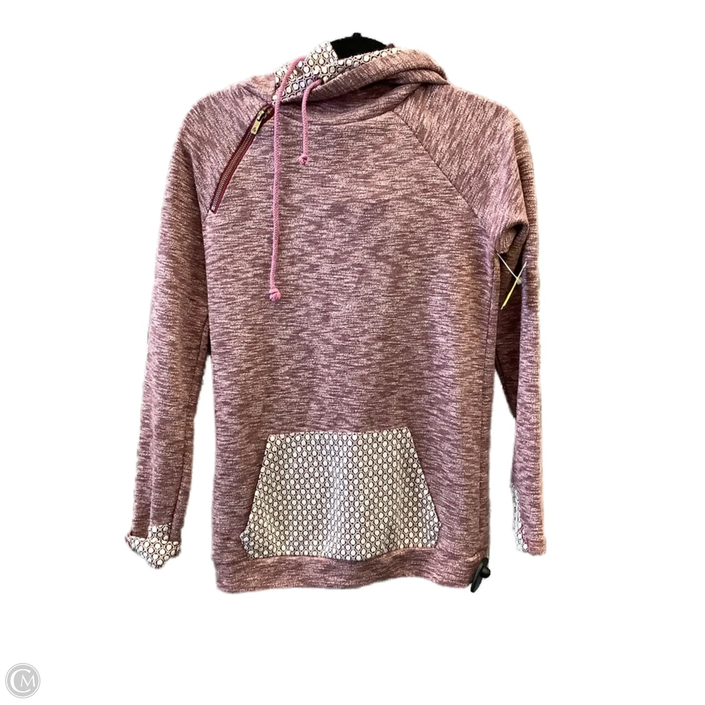 Sweatshirt Hoodie By Clothes Mentor In Maroon, Size: Xs