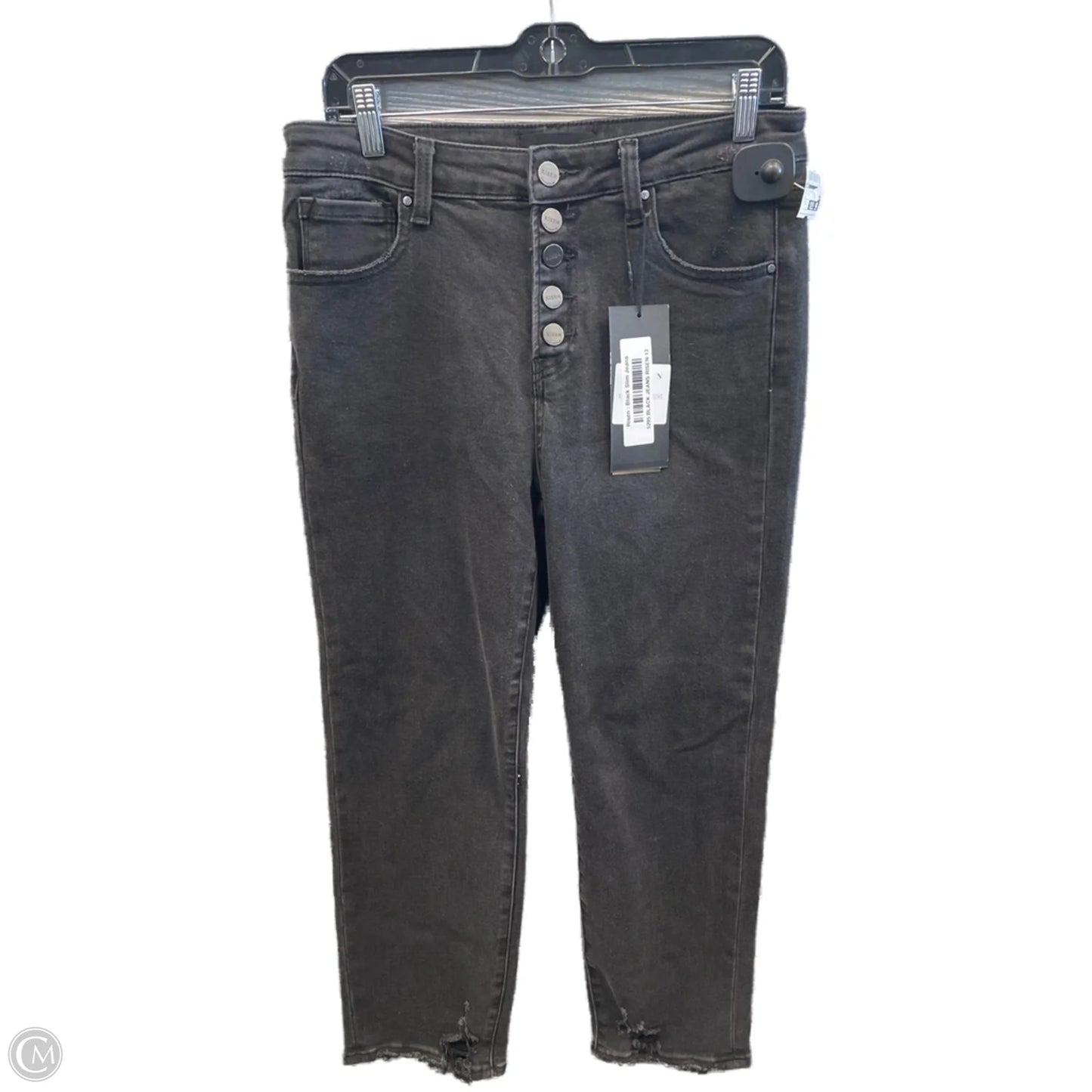 Jeans Boyfriend By Risen In Black Denim, Size: 12