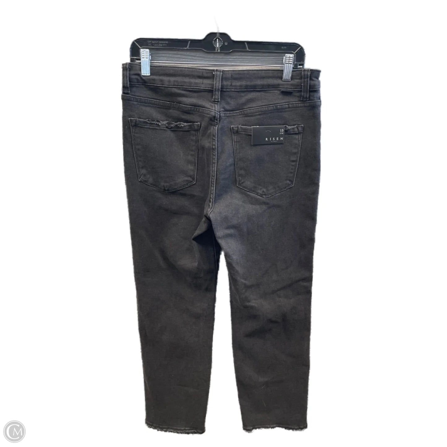 Jeans Boyfriend By Risen In Black Denim, Size: 12