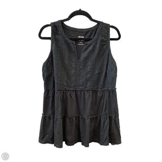 Top Sleeveless By Torrid In Black, Size: 1x