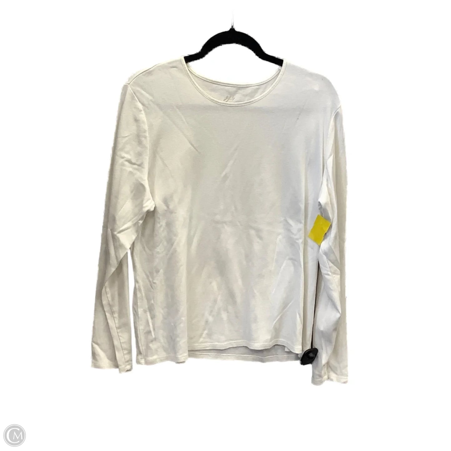 Top Long Sleeve Basic By J. Jill In White, Size: Xl