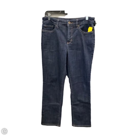 Jeans Straight By St Johns Bay In Blue Denim, Size: 10p