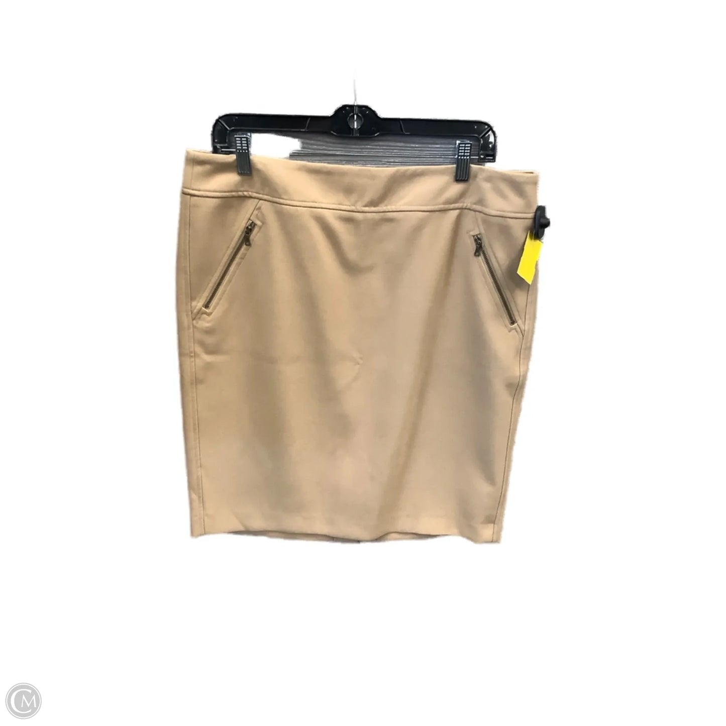 Skirt Midi By Loft In Tan, Size: 14