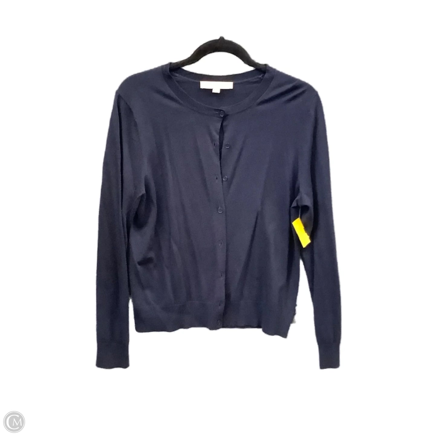 Sweater Cardigan By Loft In Navy, Size: L