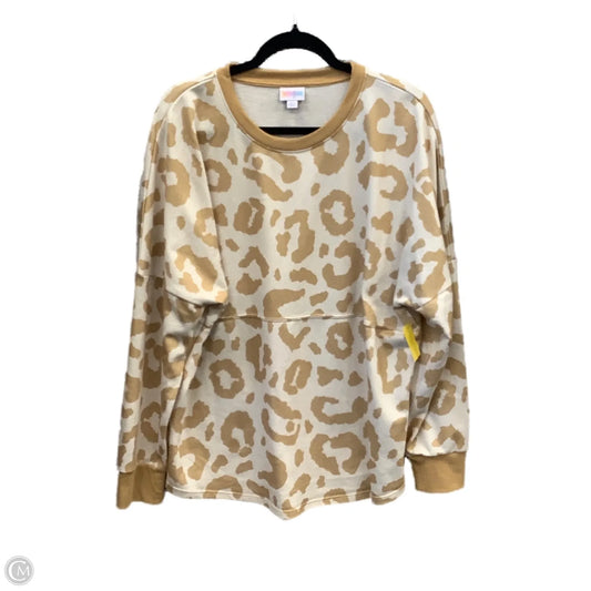 Sweatshirt Crewneck By Lularoe In Yellow, Size: L