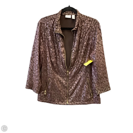 Blazer By Chicos In Brown, Size: M