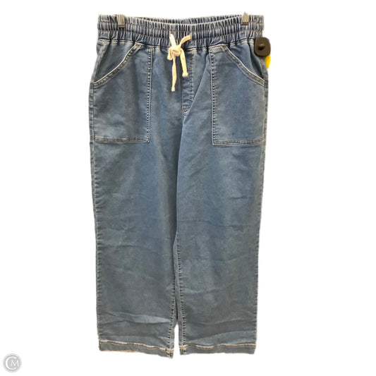Jeans Wide Leg By Happily Grey In Blue Denim, Size: 12